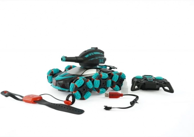 DRIVERO voiture RC de course avec pulvérisation et tir