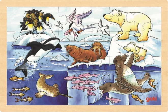 Puzzle en bois Animaux de l’Arctique