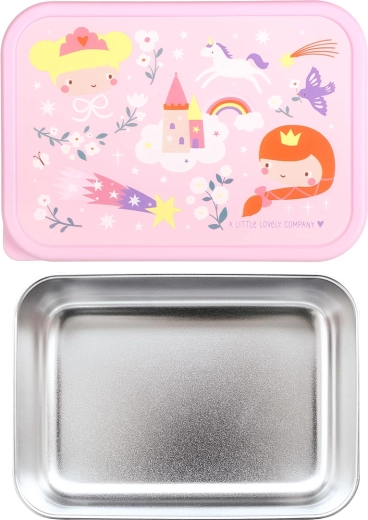Boîte à goûter en acier inoxydable avec couvercle Princesses – A Little Lovely Company