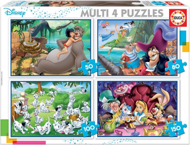 Educa Puzzle Disney Contes 4-en-1