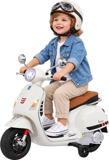 Véhicule électrique pour enfants Vespa GTS 125 blanc