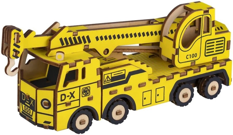 Woodcraft puzzle 3D en bois Chariot-grue