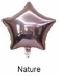 Ballon en aluminium étoile naturel 45 cm