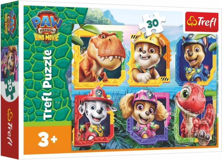 Puzzle Pat' Patrouille (Paw Patrol) Dino Movie – île aux dinosaures, 30 pièces