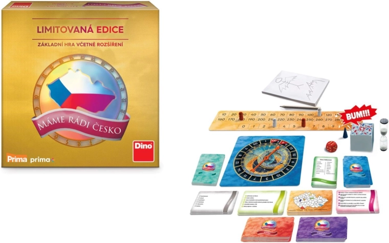 Nous aimons la Tchéquie – édition limitée, jeu familial de soirée