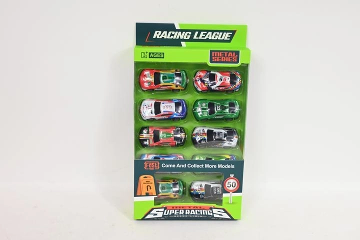 Lot de voitures de course (10 pièces) en boîte