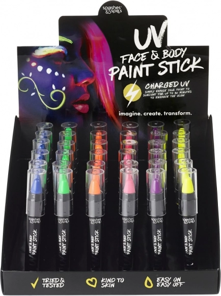 Peinture UV pour visage et corps en stick