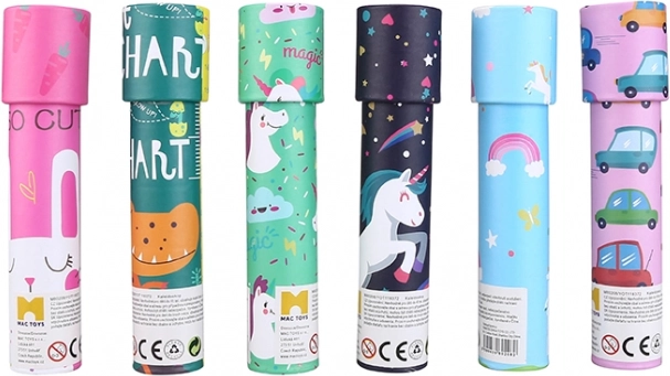 Kaléidoscope pour enfants avec motifs colorés