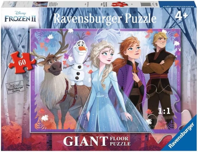 Puzzle de sol géant Ravensburger La Reine des neiges (60 pièces)