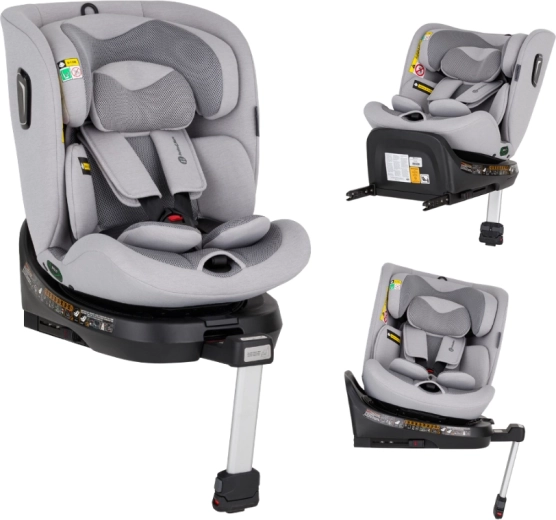 Siège auto pivotant Petite&Mars Twistguard Pro i-Size gentle grey air 40–150 cm (0–36 kg)