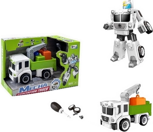 Robot 2-en-1 – camion-benne à ordures et robot transformable