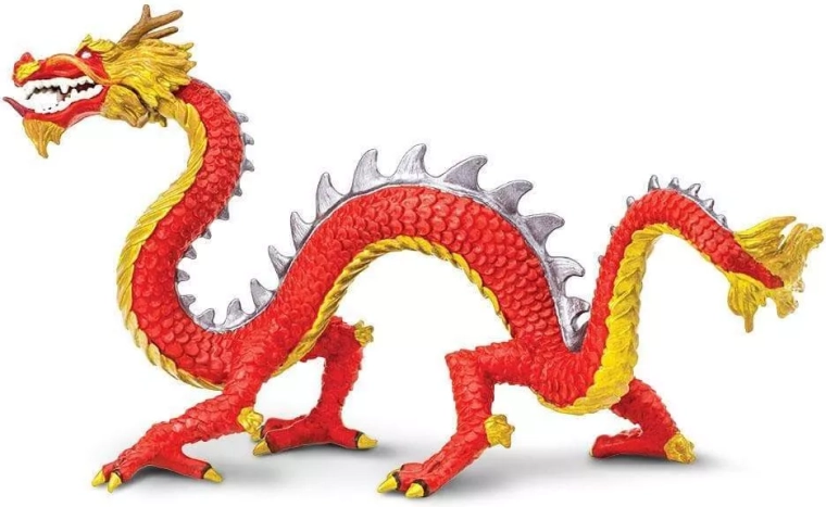 Safari Ltd. figurine dragon chinois cornu