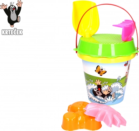 Set de sable KRTEČEK 1,5 l jaune