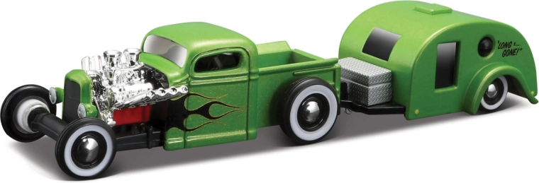Maisto Design Tow & Go pick-up Chevrolet avec caravane