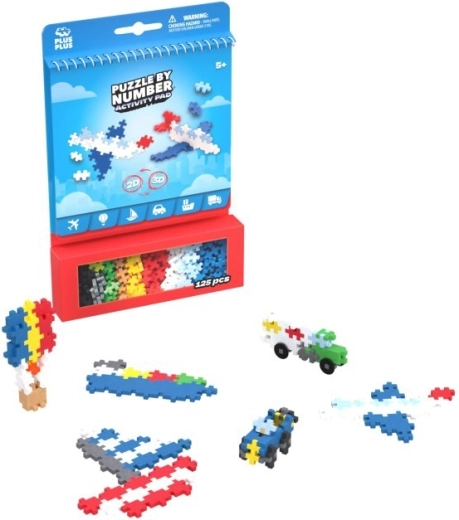 Plus-Plus Activity transport, kit de construction 2D/3D, 125 pièces