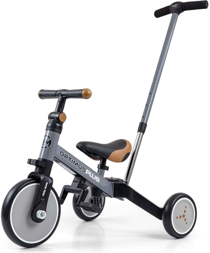 Vélo pour enfant 4-en-1 Milly Mally Optimus Plus gris