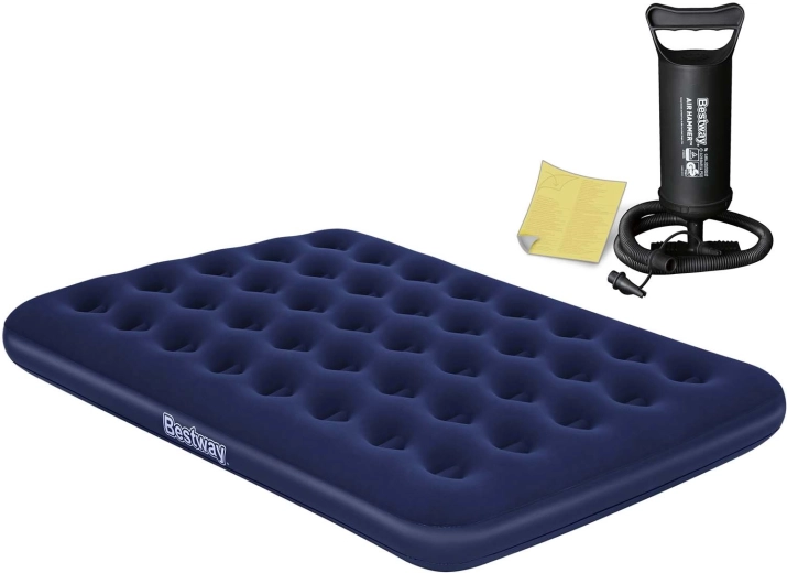 Matelas gonflable Bestway 191 × 137 × 22 cm avec pompe manuelle