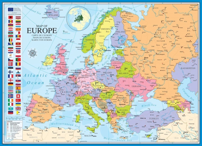 Puzzle EUROGRAPHICS Carte de l’Europe 1000 pièces