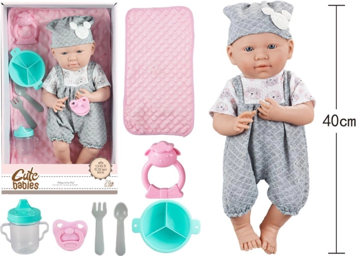 Bébé avec accessoires 40 cm