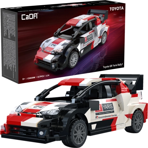 Kit de construction CaDA Toyota GR Yaris Rally1 – voiture de course 317 pièces (1:24)
