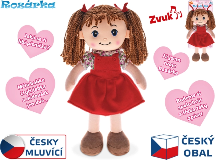 Poupée Rozárka parlante en tchèque 35 cm