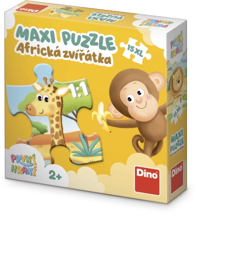 Puzzle maxi baby Dino Premiers jeux Animaux d’Afrique 15 pièces