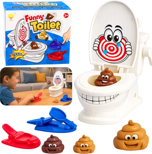 Funny toilet – jeu d’adresse avec catapultes de lancement