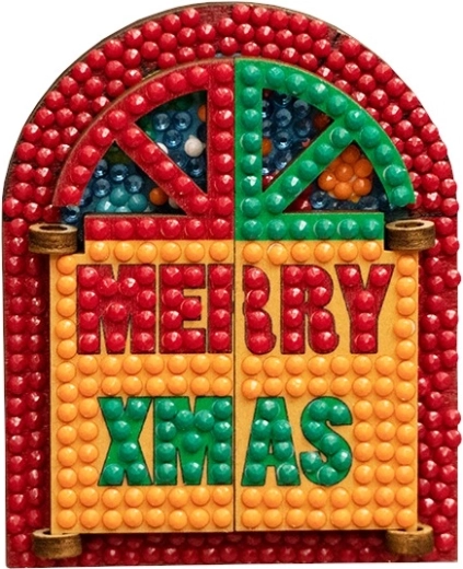 2Kids Toys peinture diamant magnet fenêtre merry christmas - 1 pièce
