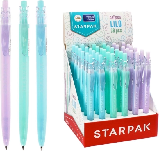 Stylo à bille rétractable aux couleurs pastel 0,7 mm - 1 pièce