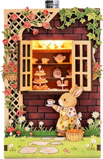 2Kids Toys puzzle 3D en bois DIY aimant pâtisserie du lapin