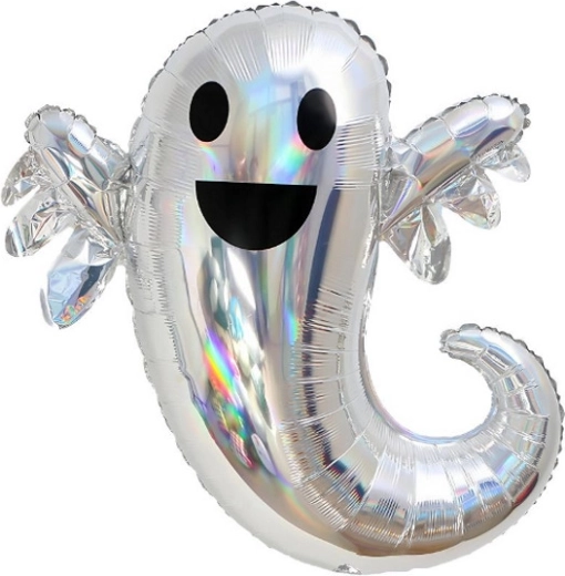 Ballon en aluminium Fantôme holographique - 1 pièce