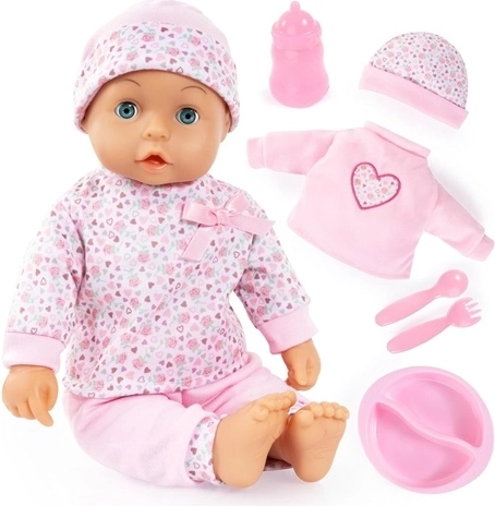 Poupon souple Bayer Design My First Lisa avec accessoires, 36 cm, rose