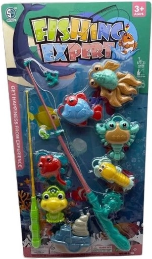 Jeu de pêche pour enfants – canne à pêche avec petits poissons