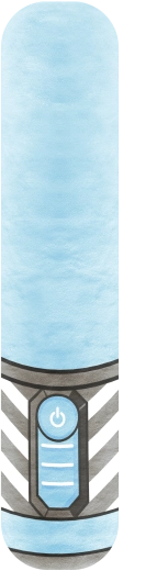 Fluffy Fighterz épée en peluche lumineuse bleue
