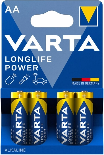 Piles alcalines Varta Longlife Power AA, 4 pcs