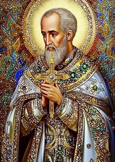 Norimpex peinture diamant icône de saint Nicolas 30 × 40 cm