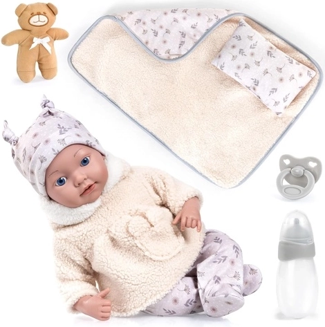 Poupée réaliste Reborn Bayer Design 38 cm avec accessoires