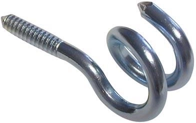 Crochet suspendu à vis galvanisé (lot de 10 pièces)