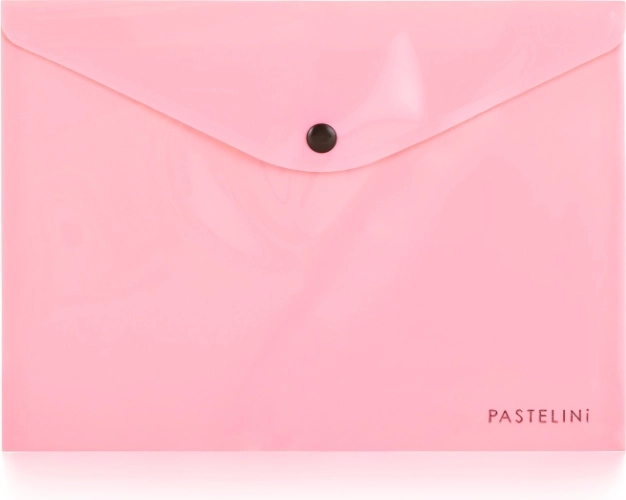pochette à bouton-pression A5 PASTELINI rose
