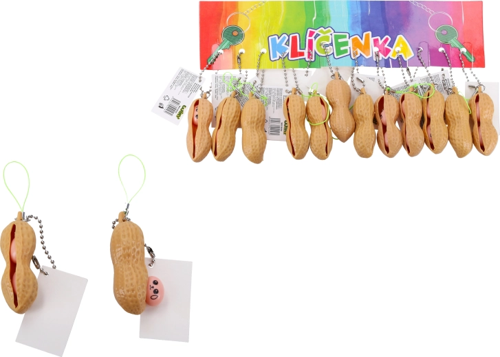 Porte-clés cacahuète pressée