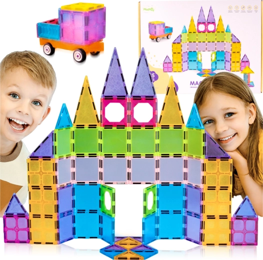 Jeu de construction magnétique 3D – set de 85 pièces