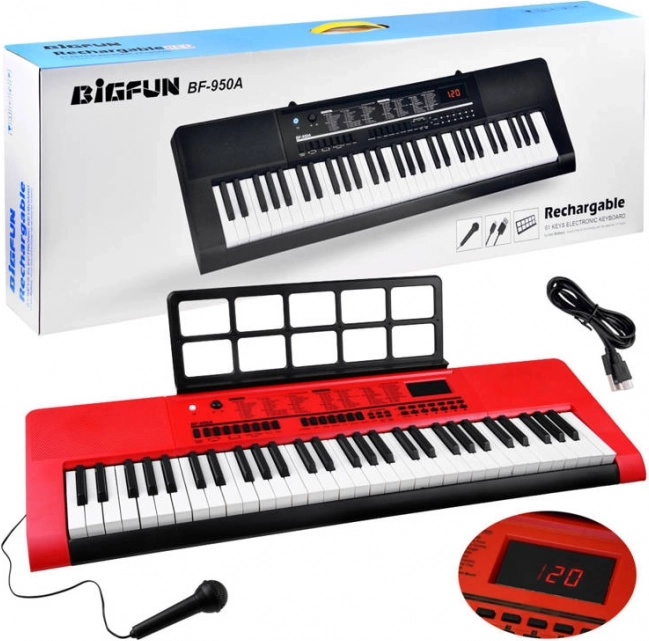 Instrument à clavier électronique 61 touches avec microphone BF-950A