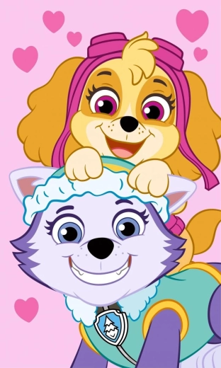 Serviette Paw Patrol 30 × 50 cm rose