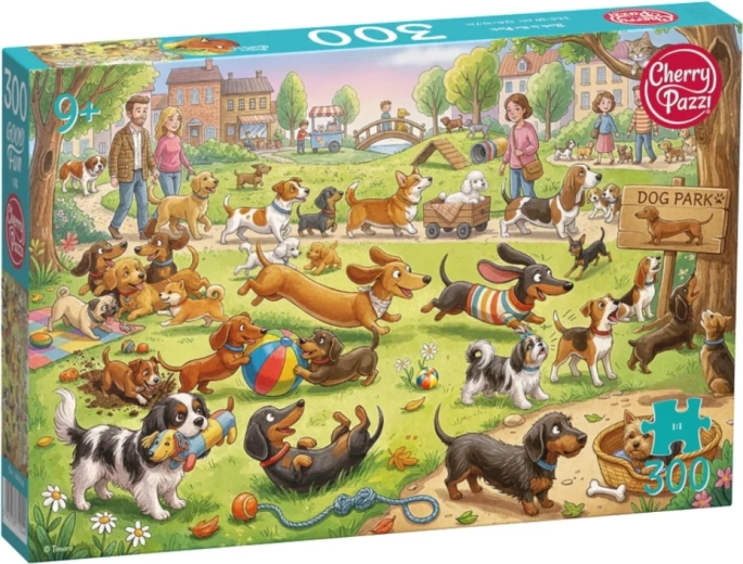 Puzzle Cherry Pazzi Chiens au parc, 300 pièces