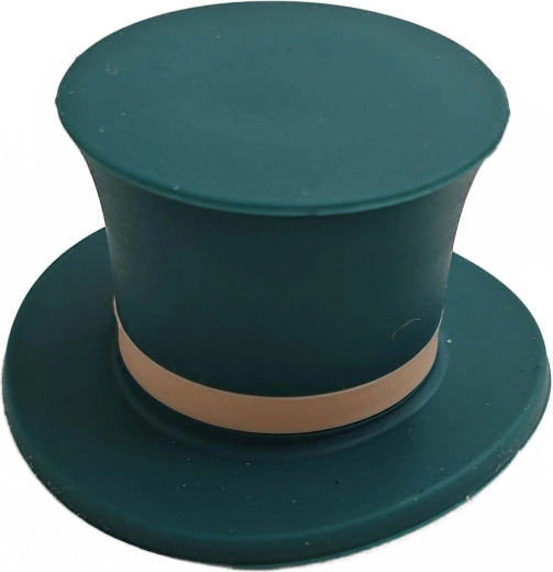 Bouchon en silicone pour bouteille en forme de chapeau, 2 couleurs