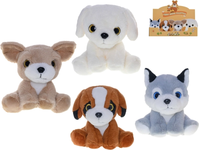 Chiot en peluche 14 cm – adorable jouet pour bébés