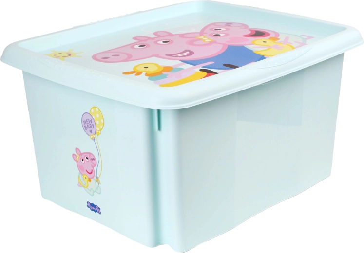Boîte de rangement avec couvercle Peppa Pig 24 l