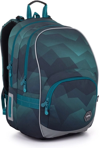Sac à dos scolaire vert-bleu Topgal Kimi