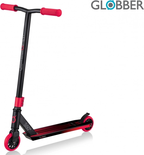 Globber Freestyle Trottinette STUNT SCOOTER GS 360 Noir / Rouge