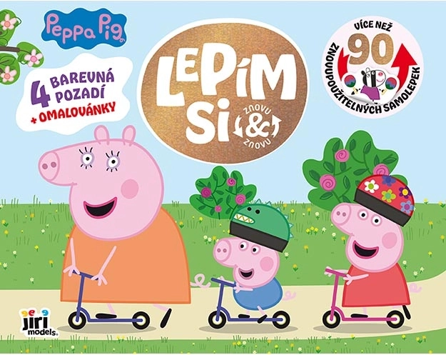 Je colle encore et encore Peppa Pig